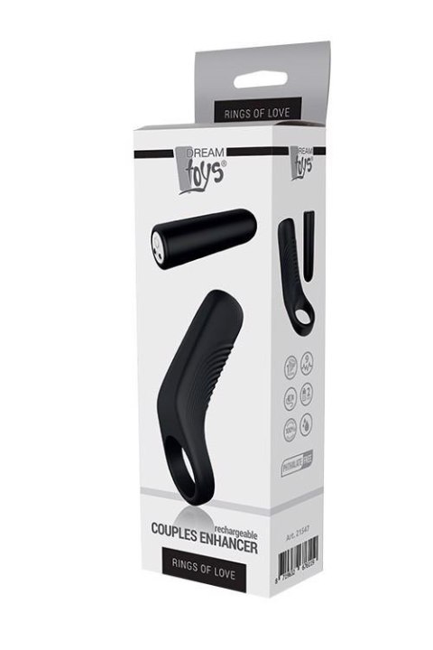 RINGS OF LOVE COUPLES ENHANCER BLACK Dream Toys RINGS OF LOVE COUPLES ENHANCER BLACK Dream Toys