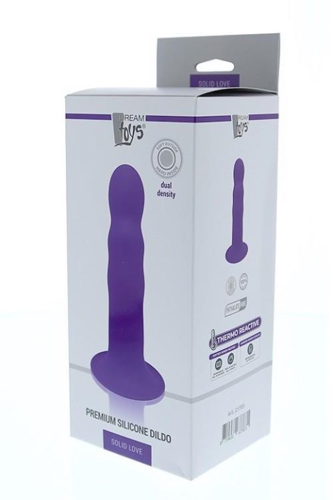 SOLID LOVE PREMIUM RIBBED DILDO PURPLE Dream Toys SOLID LOVE PREMIUM RIBBED DILDO PURPLE Dream Toys