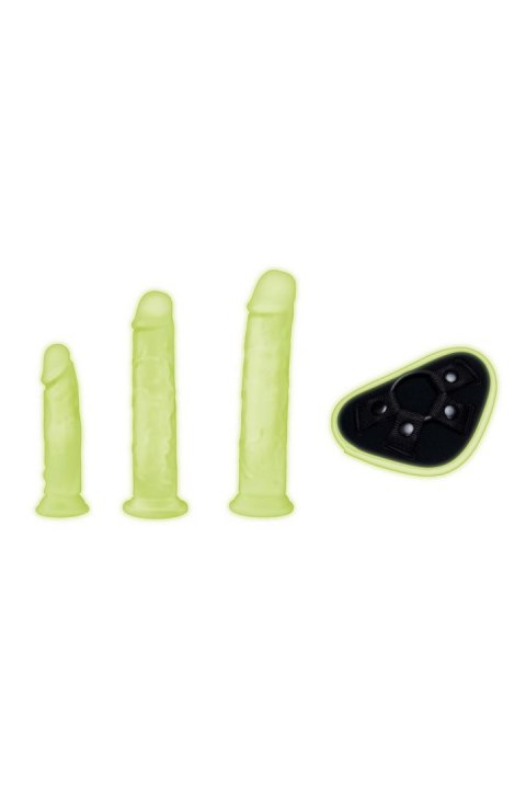 WHIPSMART 4 PCS GLOW IN THE DARK PEGGING KIT WITH 6, 8 AND 9 INCH DILDOS Whipsmart WHIPSMART 4 PCS GLOW IN THE DARK PEGGING KIT WITH 6, 8 AND 9 INCH DILDOS Whipsmart