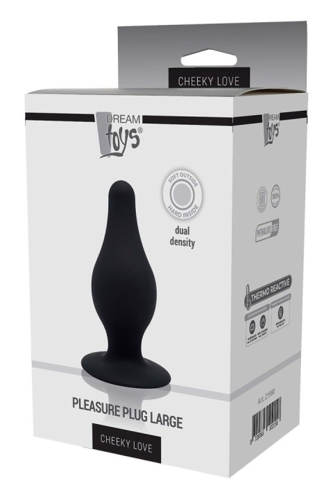 CHEEKY LOVE DUAL DENSITY PLEASURE PLUG L BLACK Dream Toys CHEEKY LOVE DUAL DENSITY PLEASURE PLUG L BLACK Dream Toys
