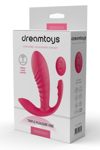 ESSENTIALS TRIPLE PLEASURE VIBE PINK Dream Toys