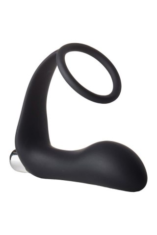 FANTASSTIC VIBRATING ANAL PLUG WITH COCKRING BLACK Dream Toys