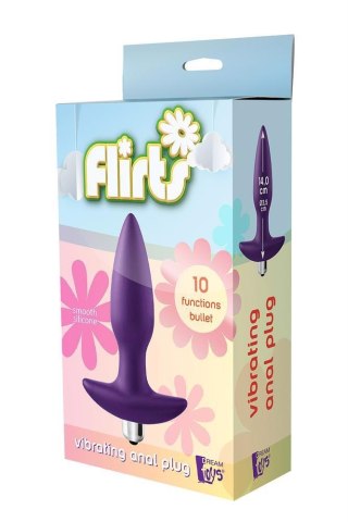 FLIRTS 10 FUNCTIONS VIBRATING PLUG PURPLE Dream Toys