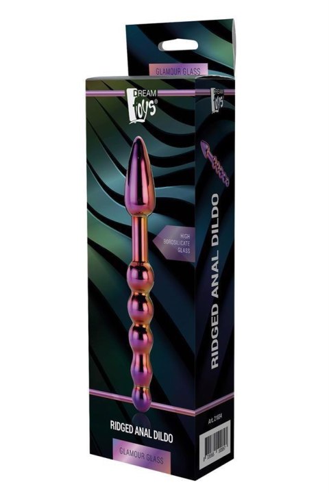 GLAMOUR GLASS RIDGED ANAL DILDO Dream Toys GLAMOUR GLASS RIDGED ANAL DILDO Dream Toys