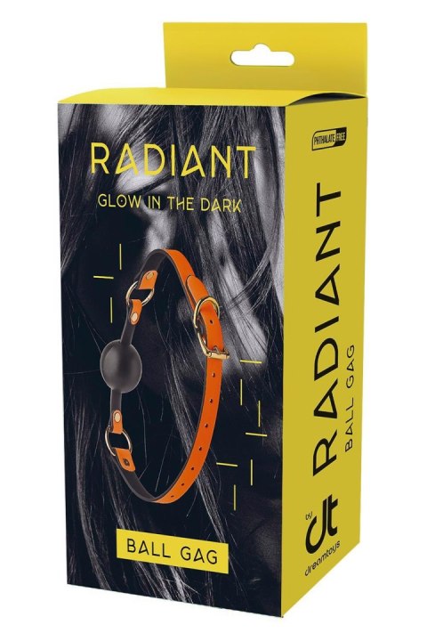 RADIANT BALL GAG GLOW IN THE DARK ORANGE Dream Toys
