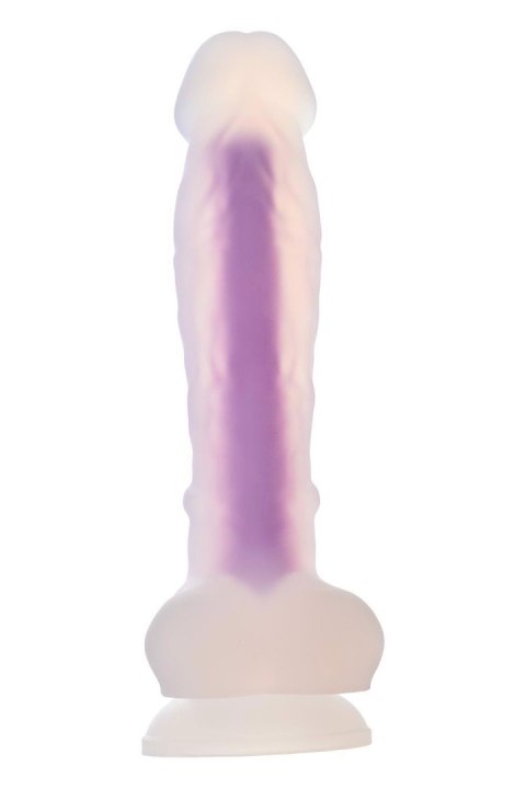 RADIANT SOFT SILICONE GLOW IN THE DARK DILDO MEDIUM PURPLE Dream Toys RADIANT SOFT SILICONE GLOW IN THE DARK DILDO MEDIUM PURPLE Dream Toys