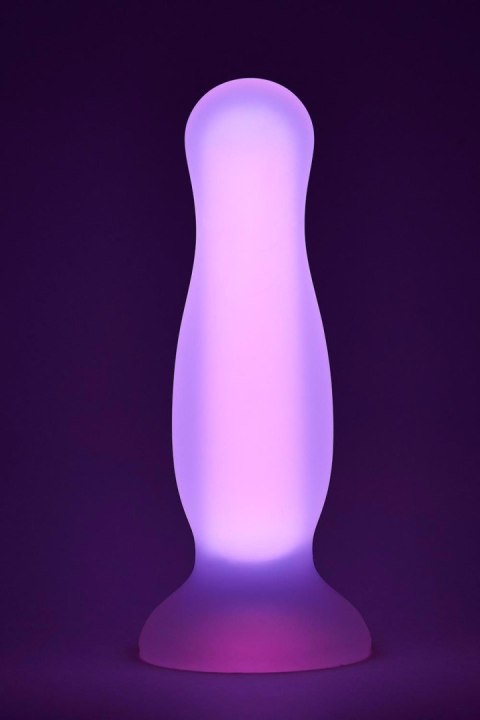 RADIANT SOFT SILICONE GLOW IN THE DARK PLUG LARGE PINK Dream Toys RADIANT SOFT SILICONE GLOW IN THE DARK PLUG LARGE PINK Dream Toys