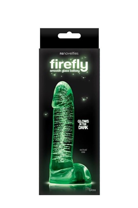 FIREFLY GLASS SMOOTH BALLSEY 4INCH DILDO NS Novelties FIREFLY GLASS SMOOTH BALLSEY 4INCH DILDO NS Novelties