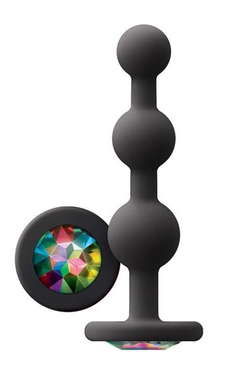 GLAMS RIPPLE RAINBOW GEM BLACK NS Novelties GLAMS RIPPLE RAINBOW GEM BLACK NS Novelties