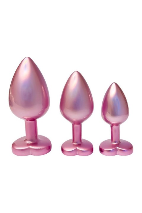 GLEAMING LOVE MATTE PINK PLUG SET Dream Toys GLEAMING LOVE MATTE PINK PLUG SET Dream Toys