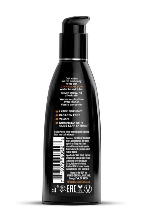 WICKED AQUA CINNAMON BUN FLAVORED 60ML Wicked Sensual Care WICKED AQUA CINNAMON BUN FLAVORED 60ML Wicked Sensual Care