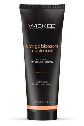 WICKED SENSUAL MASSAGE CREAM 120ML ORANGE BLOSSOM AND PATCHOULI SCENTED Wicked Sensual Care