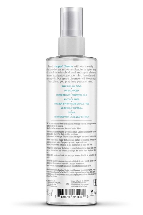 WICKED SIMPLY CLEENE TOYCLEANER 120ML Wicked Sensual Care WICKED SIMPLY CLEENE TOYCLEANER 120ML Wicked Sensual Care