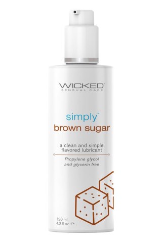 WICKED SIMPLY LUBRICANT BROWN SUGAR 120ML Wicked Sensual Care