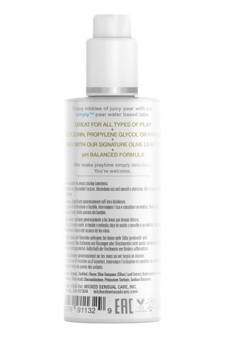 WICKED SIMPLY LUBRICANT PEAR 70ML Wicked Sensual Care