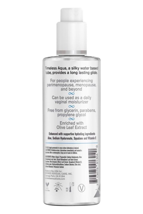 WICKED SIMPLY TIMELESS AQUA LUBRICANT 120ML Wicked Sensual Care WICKED SIMPLY TIMELESS AQUA LUBRICANT 120ML Wicked Sensual Care