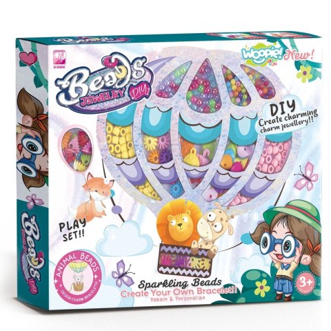 WOOPIE ART&FUN Zestaw do Robienia Biżuterii Bransoletek Wisiorków Pierścionków Nawlekanka Woopie WOOPIE ART&FUN Zestaw do Robienia Biżuterii Bransoletek Wisiorków Pierścionków Nawlekanka Woopie