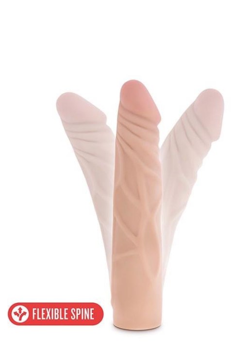 X5 PLUS 7.5INCH COCK WITH FLEXIBLE SPINE Blush