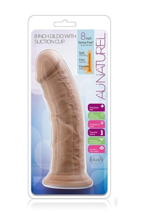 AU NATURAL 8INCH DILDO MOCHA Blush AU NATURAL 8INCH DILDO MOCHA Blush