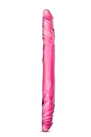 B YOURS 14INCH DOUBLE DILDO PINK Blush