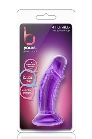 B YOURS SWEET N SMALL 4INCH DILDO PURPLE Blush