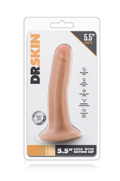 DR. SKIN 5.5INCH COCK WITH SUCTION CUP Blush DR. SKIN 5.5INCH COCK WITH SUCTION CUP Blush