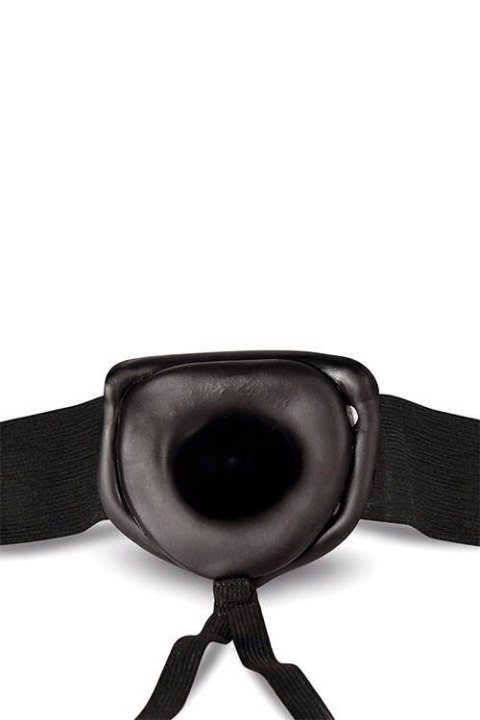 DR. SKIN 7INCH HOLLOW STRAP ON BLACK Blush DR. SKIN 7INCH HOLLOW STRAP ON BLACK Blush