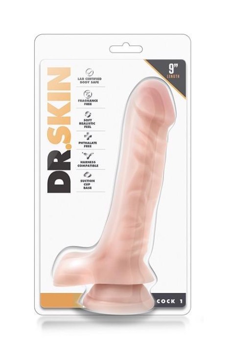 DR. SKIN COCK 9INCH COCK 1 BEIGE Blush DR. SKIN COCK 9INCH COCK 1 BEIGE Blush
