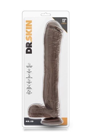 DR. SKIN MR. ED 13INCH DILDO CHOCOLATE Blush