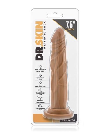 DR. SKIN REALISTIC COCK 7.5INCH MOCHA Blush
