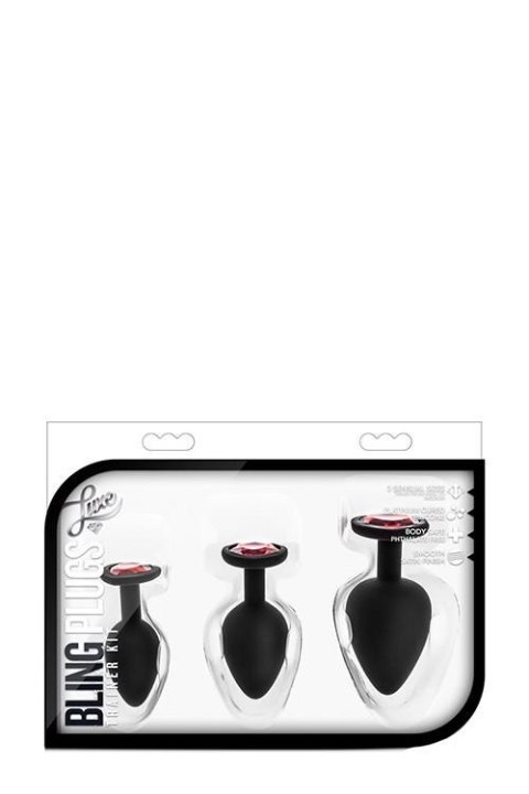 LUXE BLING PLUGS TRAINING KIT RED GEMS Blush LUXE BLING PLUGS TRAINING KIT RED GEMS Blush