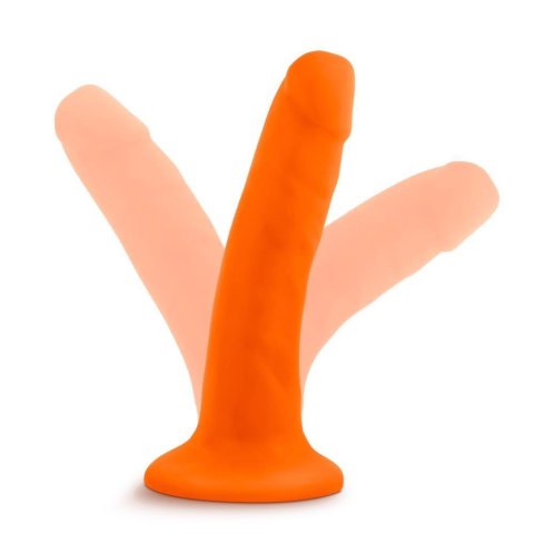 NEO 6INCH DUAL DENSITY COCK NEON ORANGE Blush NEO 6INCH DUAL DENSITY COCK NEON ORANGE Blush