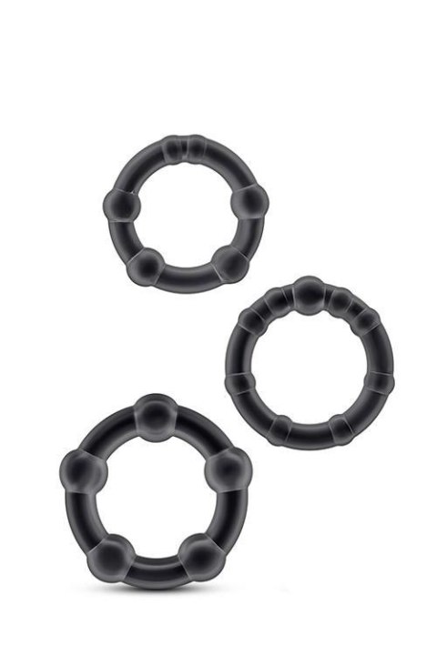 STAY HARD BEADED COCKRINGS BLACK Blush STAY HARD BEADED COCKRINGS BLACK Blush