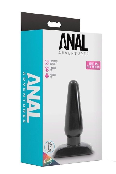 ANAL ADVENTURES BASIC ANAL PLUG MEDIUM Blush ANAL ADVENTURES BASIC ANAL PLUG MEDIUM Blush