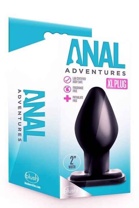 ANAL ADVENTURES XL PLUG BLACK Blush ANAL ADVENTURES XL PLUG BLACK Blush