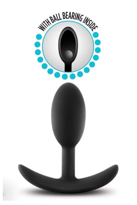 ANAL ADVENTURES SILICONE VIBRA SLIM PLUG SMALL BLACK Blush ANAL ADVENTURES SILICONE VIBRA SLIM PLUG SMALL BLACK Blush