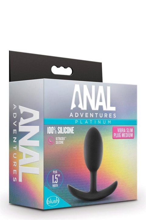 ANAL ADVENTURES VIBRA SLIM PLUG - MEDIUM Blush ANAL ADVENTURES VIBRA SLIM PLUG - MEDIUM Blush