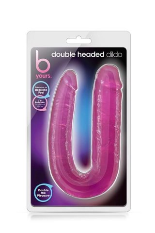 B YOURS DOUBLE HEADED DILDO PINK Blush