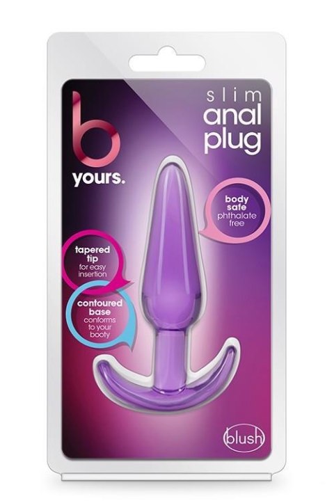 B YOURS SLIM ANAL PLUG PURPLE Blush B YOURS SLIM ANAL PLUG PURPLE Blush