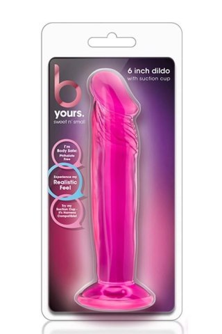 B YOURS SWEET N SMALL 6INCH DILDO PINK Blush