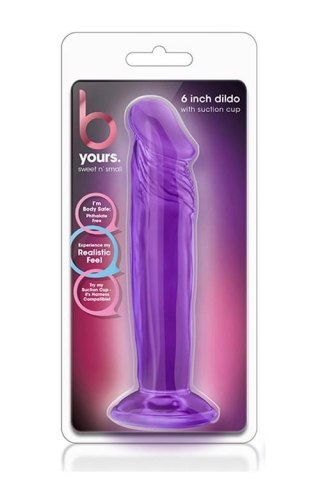 B YOURS SWEET N SMALL 6INCH DILDO PURPLE Blush