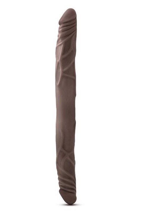 DR SKIN 14INCH DOUBLE DILDO CHOCOLATE Blush DR SKIN 14INCH DOUBLE DILDO CHOCOLATE Blush