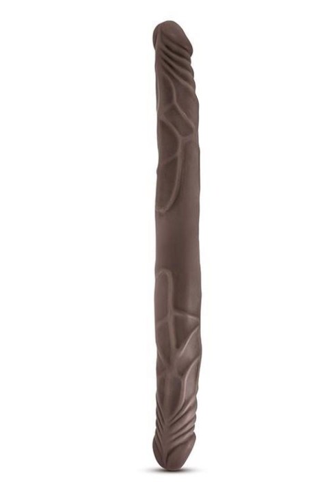 DR SKIN 14INCH DOUBLE DILDO CHOCOLATE Blush DR SKIN 14INCH DOUBLE DILDO CHOCOLATE Blush