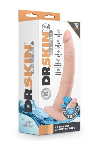 DR. SKIN 7INCH SELF LUBRICATING DILDO Blush