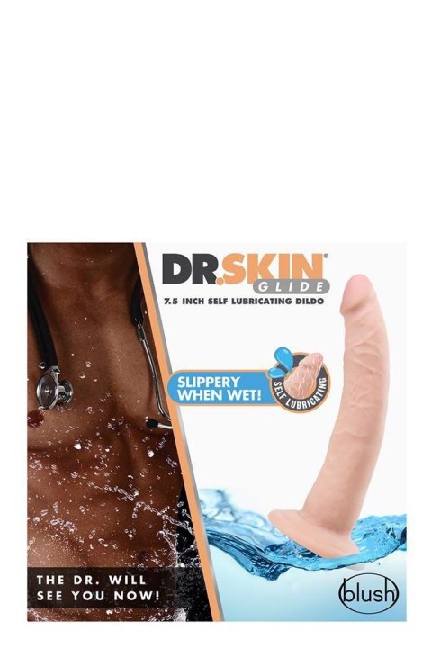 DR. SKIN 7INCH SELF LUBRICATING DILDO Blush DR. SKIN 7INCH SELF LUBRICATING DILDO Blush