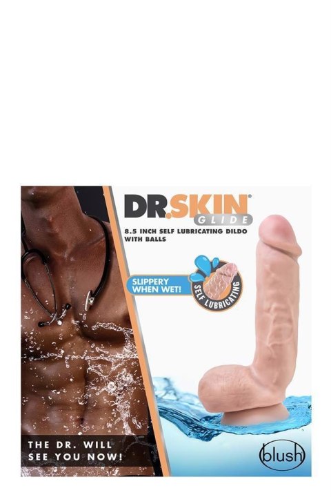 DR. SKIN 8.5INCH SELF LUBRICATING DILDO Blush DR. SKIN 8.5INCH SELF LUBRICATING DILDO Blush