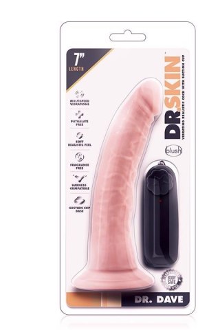 DR. SKIN DR. DAVE 7INCH VIBRATING COCK Blush