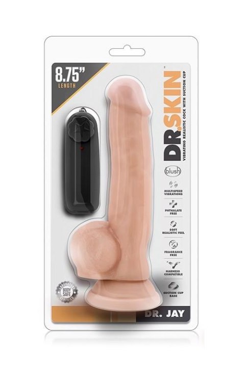 DR. SKIN DR. JAY 8.75 VIBRATING COCK Blush DR. SKIN DR. JAY 8.75 VIBRATING COCK Blush