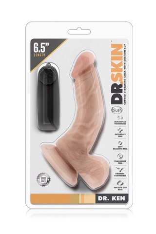 DR. SKIN DR. KEN 6.5 VIBRATING COCK Blush