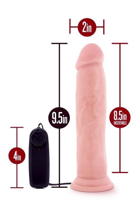 DR. SKIN DR. THROB 9.5INCH VIBR. COCK Blush